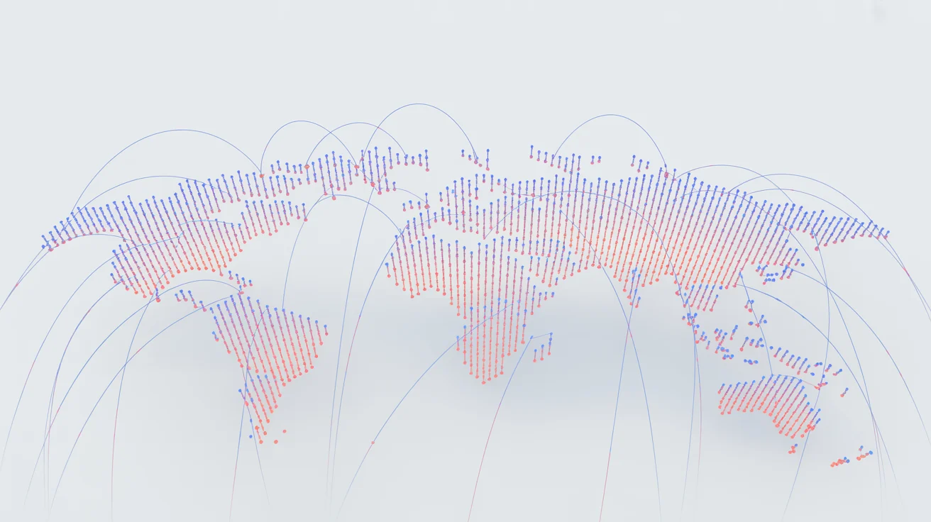 World map showing SMSWorld delivery coverage across continents