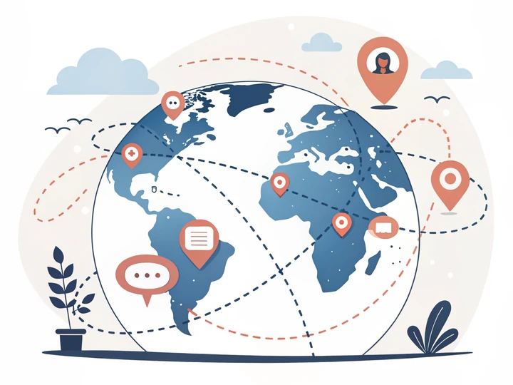 Global delivery - illustration